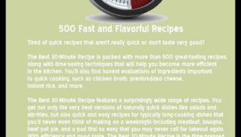 Minute pentru a savura: delicii culinare în cel mai scurt timp